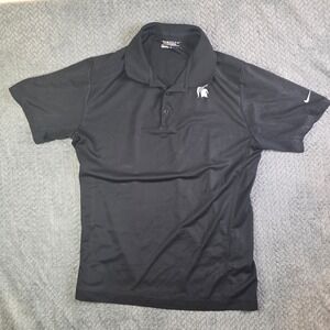 Nike Golf Dri-Fit Polo Men's Large Black Michigan State Spartans MSU